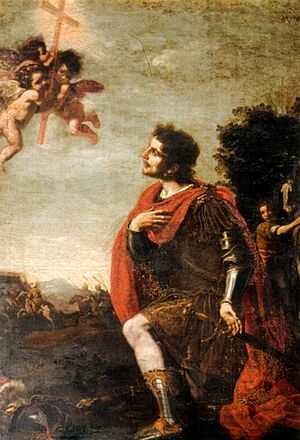 Archivo:Jacopo Vignali, apparizione della croce a costantino