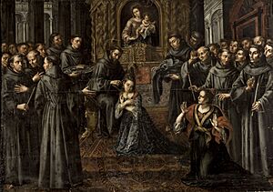 Archivo:La profesión de Santa Clara de Asís (Ayuntamiento de Sevilla)