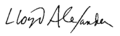 Lloyd alexander signature