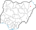 Locator Map Maiduguri-Nigeria