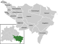 Mapa del distrito de Treptow-Köpenick