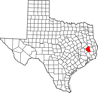 Map of Texas highlighting Polk County.svg