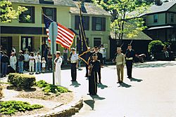 Memorial Day ceremony 1990 Chester Connecticut.jpg