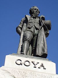 Archivo:Monumento a Goya (Benlliure) Madrid 01