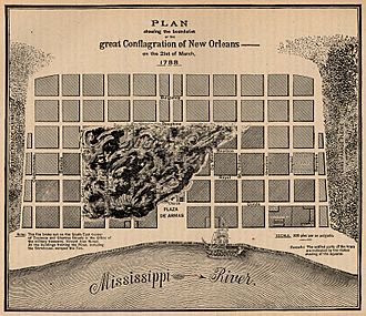 Archivo:New Orleans fire of 1788 map