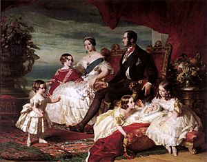 Archivo:Queen Victoria, Prince Albert, and children by Franz Xaver Winterhalter