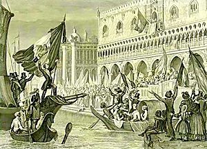 Archivo:Sanesi - La proclamazione della Repubblica di San Marco, Marzo 1848 - litografia - ca. 1850