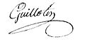 Signature de Joseph Ignace Guillotin