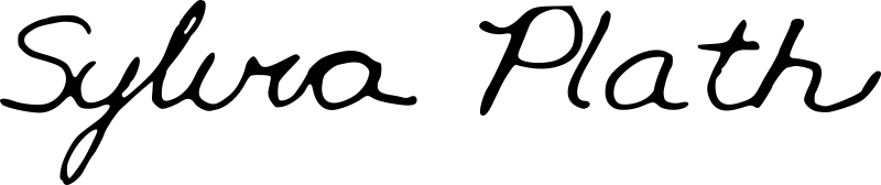 Sylvia Plath signature (Mademoiselle 1953)