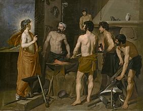 Archivo:Velázquez - La Fragua de Vulcano (Museo del Prado, 1630)