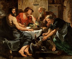 Archivo:Workshop of Peter Paul Rubens - Jupiter and Mercury at Philemon and Baucis