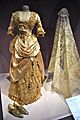 1885 Gladman & Womack wedding dress and 1890-1 Brussels lace wedding veil
