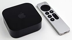 Apple TV 4K (3rd Generation, 2022) with Siri Remote (cropped).jpg
