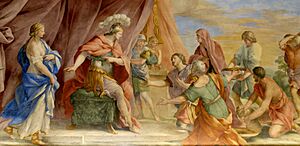 Archivo:Continence of Scipio Romanelli Louvre INV20350
