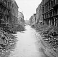 Destruction in a Berlin street