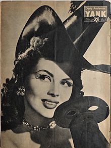 Dusty Anderson pin-up from Yank, The Army Weekly, October 1944.jpg
