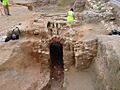 Excavaciones del horno romano de Petrel