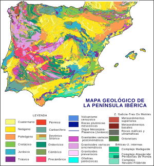 Archivo:Iberian Peninsula geological map ES