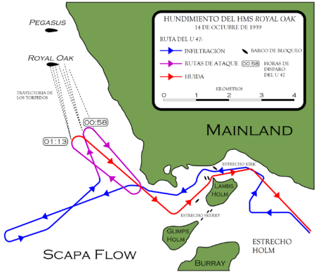 Archivo:Infiltración del U 47 en Scapa Flow