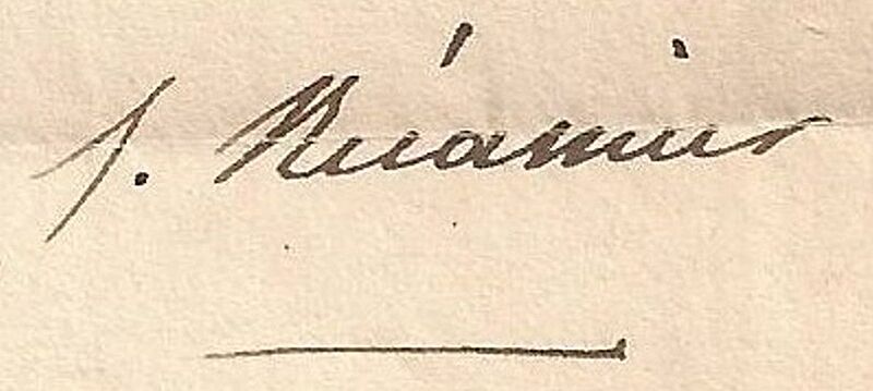 Juliette Récamier (1777-1849) signature 1830