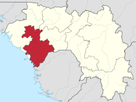Kindia in Guinea.svg
