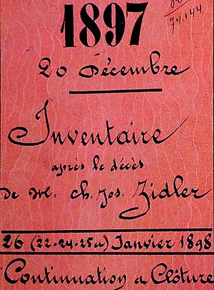 Archivo:L'inventaire après décès (20 décembre 1897) du fondateur du Moulin Rouge a été découvert en 2018 aux Archives départementales des Hauts-de-Seine