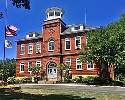 Lewiston Municipal Building - fmr Lewiston High School (aka "The Red Brick Schoolhouse") - Lewiston, New York - 20200730.jpg