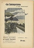 Los Contemporáneos, María Victoria, en Cuarto Creciente, Oct 1913, nº 251, cover by Mariano Pedrero