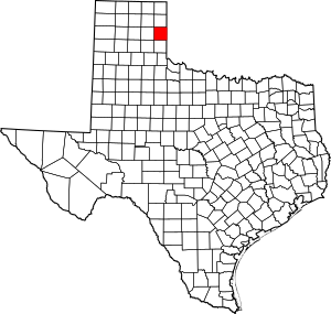 Archivo:Map of Texas highlighting Wheeler County