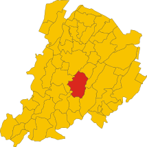 Map of comune of Pianoro (province of Bologna, region Emilia-Romagna, Italy).svg