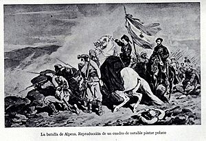 Archivo:María de las Nieves en la Batalla de Alpens