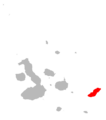 Microlophus bivittatus distribution