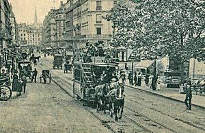 Archivo:ND 1120 - PARIS - La rue Monge (Détail)