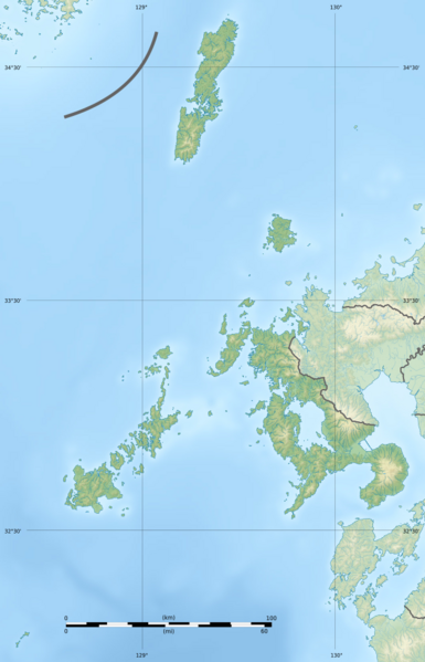 Nagasaki géolocalisation relief