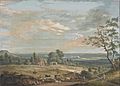 Paul Sandby - A Distant View of Maidstone, from Lower Bell Inn, Boxley Hill - Google Art Project