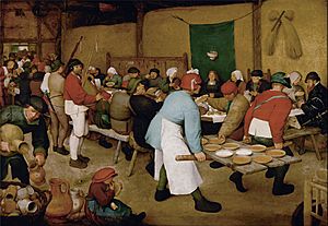 Archivo:Pieter Bruegel the Elder - Peasant Wedding - Google Art Project