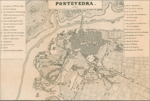 Archivo:Pontevedra capital - Plano de 1856