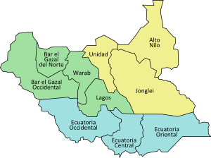 Organización Territorial de Sudán del Sur