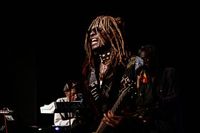 TM Stevens, Bernie Worrell and DeWayne 'Blackbyrd' McKnight - SociaLibrium, Vienna2009.jpg
