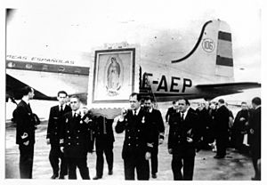 Archivo:Vuelo inaugural Iberia Madrid - México (1950)