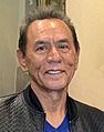 Wes Studi visiting with Gavin Newsom - 2019 03