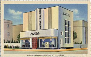 Archivo:Zenith Radio Station, Michigan Boulevard At Huron St.-Chicago (NBY 415629)