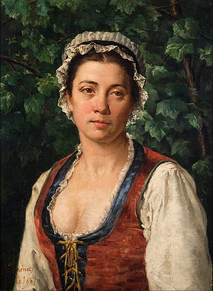 Adolfo César de Medeiros Greno - Retrato de Josefa Garcia Greno