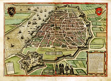 Archivo:Antwerp, Belgium, Braun and Hogenberg, 1572-79