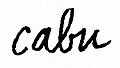Cabu signature