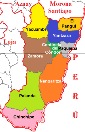 Archivo:Cantones de Zamora Chinchipe