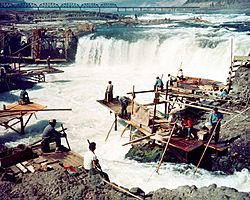 Archivo:Corps-engineers-archives celilo falls color