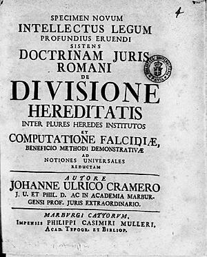 Archivo:Cramer, Johann Ulrich - von – Specimen novum intellectus legum profundius eruendi, 1732 – BEIC 13860697