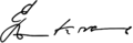 Egon Krenz signature