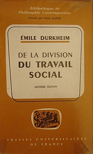 Archivo:Emile Durkheim, Division du travail social maitrier